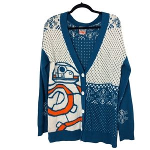 Junkfood Star Wars BB-8 Cardigan Sweater